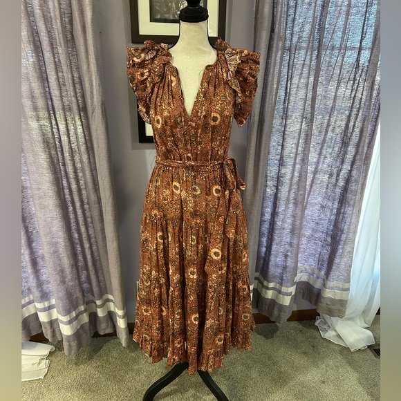 Ulla Johnson Dresses & Skirts - Ulla Johnson Ruffled Midi Dress